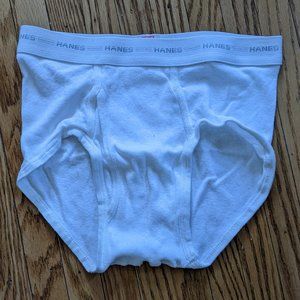 Hanes White Mens Briefs Size S